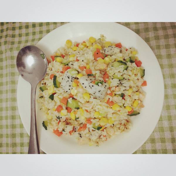 火龙果炒饭,红心火龙果炒饭